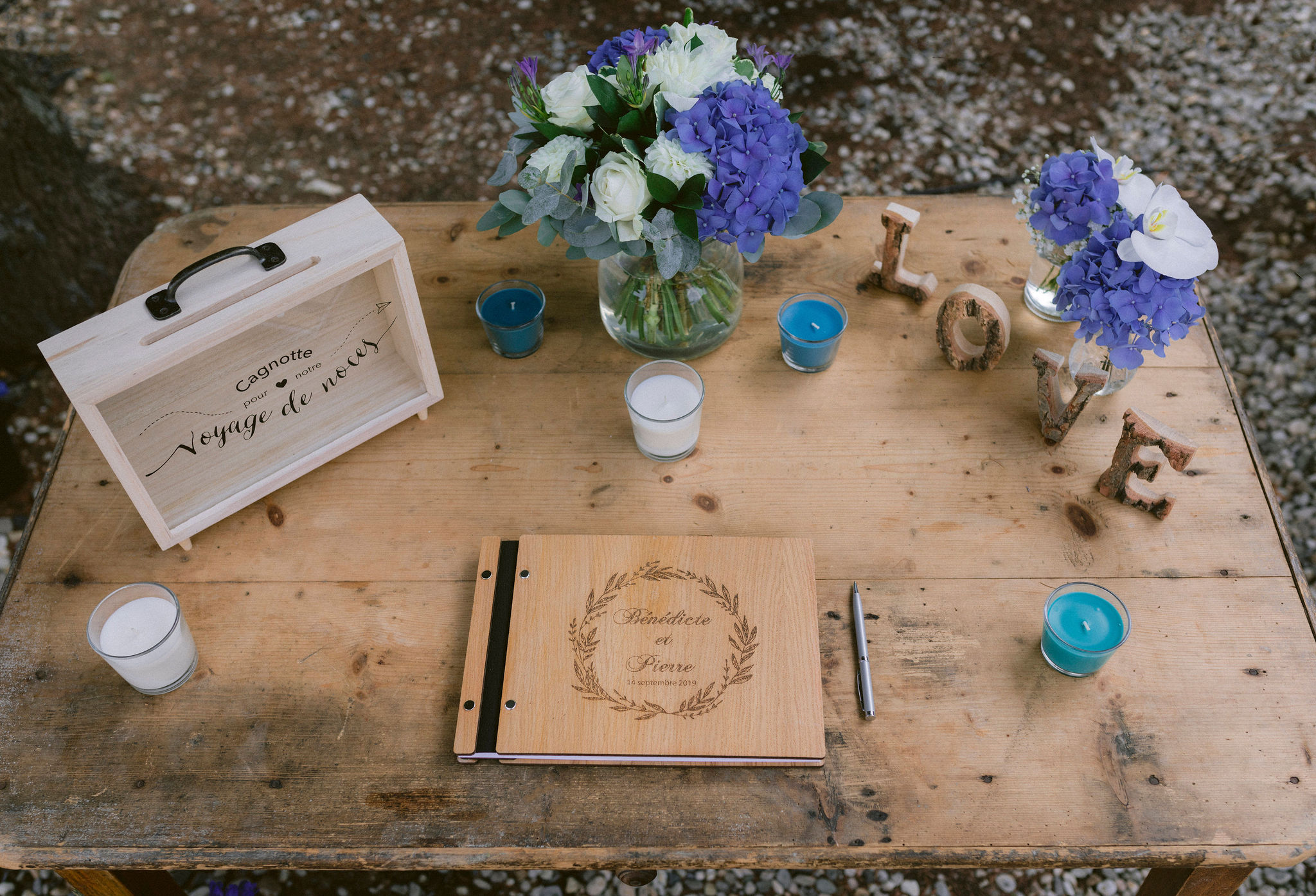 Coin cagnotte décoré